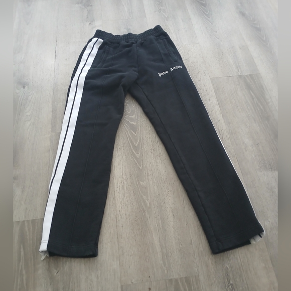 Palm Angels Pants - Palm Angels Black Pants with White Stripes